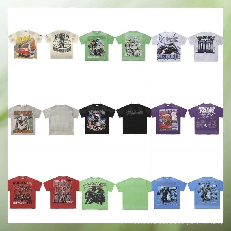 Majestik T-Shirt Multi-Color Graphic Tee