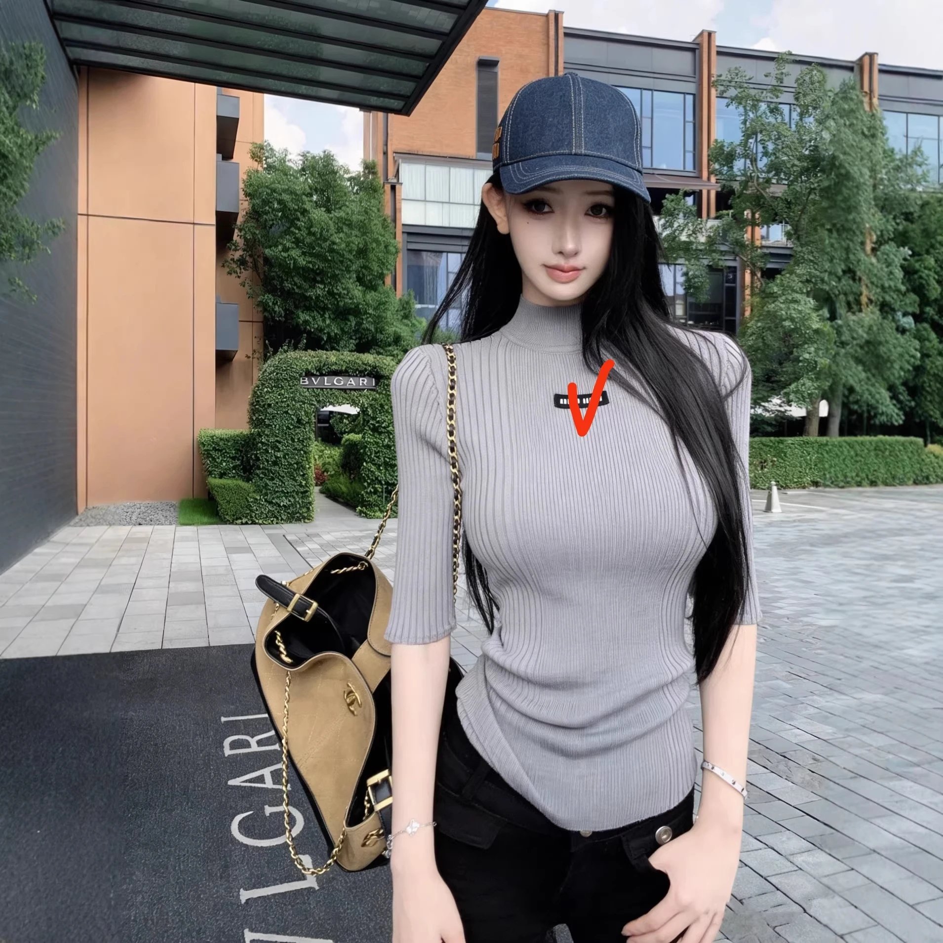Denim Baseball Cap Blue Casual Headwear