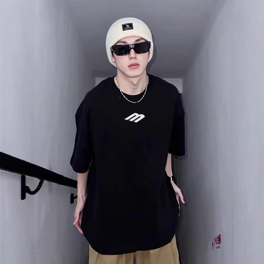 Unisex Black Oversized T-Shirt With Logo