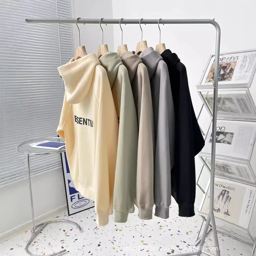 Essential Hoodie Beige Casual Sweatshirt