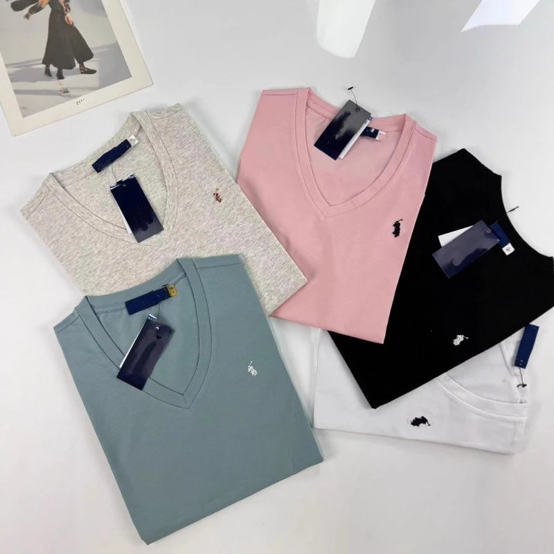 Polo Ralph Lauren V-Neck T-Shirt Multicolour Casual Top