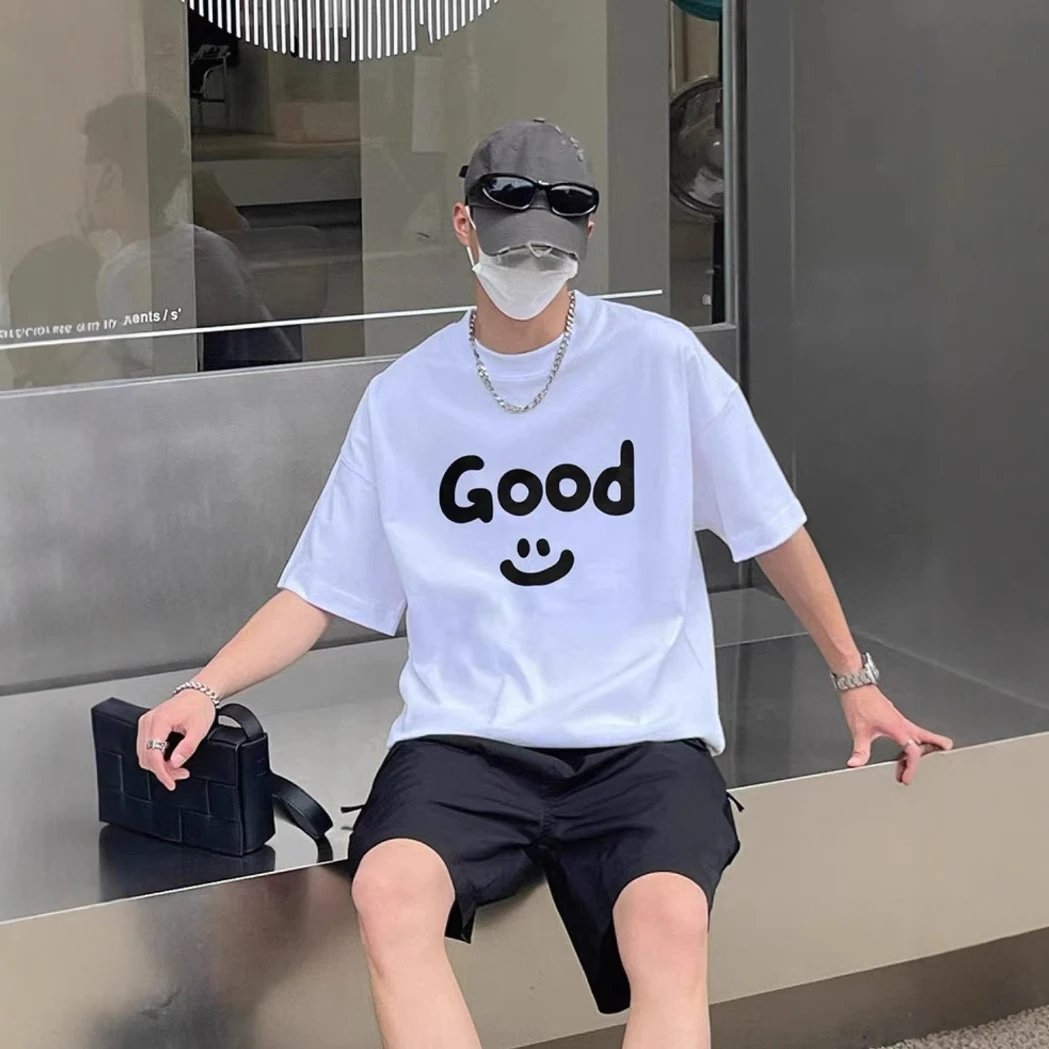 Unisex Good Smile White Graphic T-Shirt