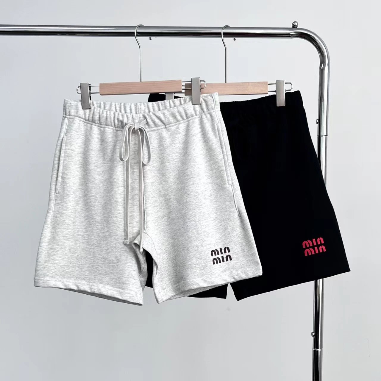 Mia Mia Grey And Black Casual Shorts