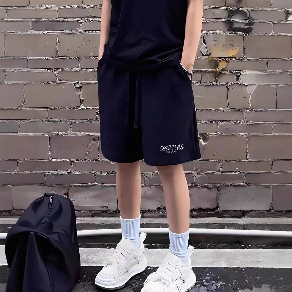 Essentials Black Casual Shorts