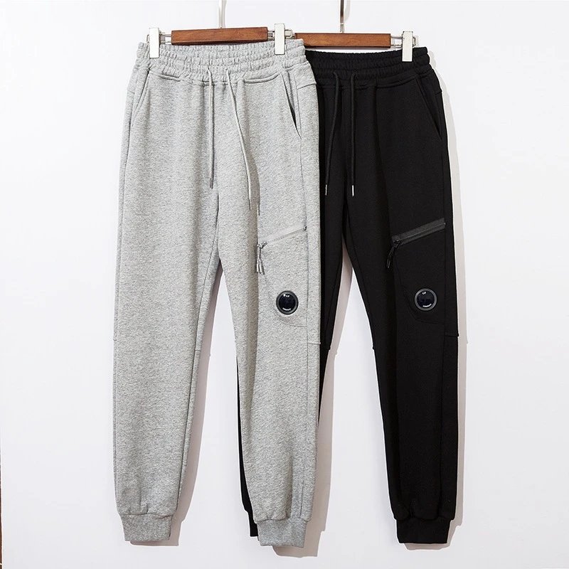 Unisex Cargo Sweatpants Grey And Black Casual Trousers