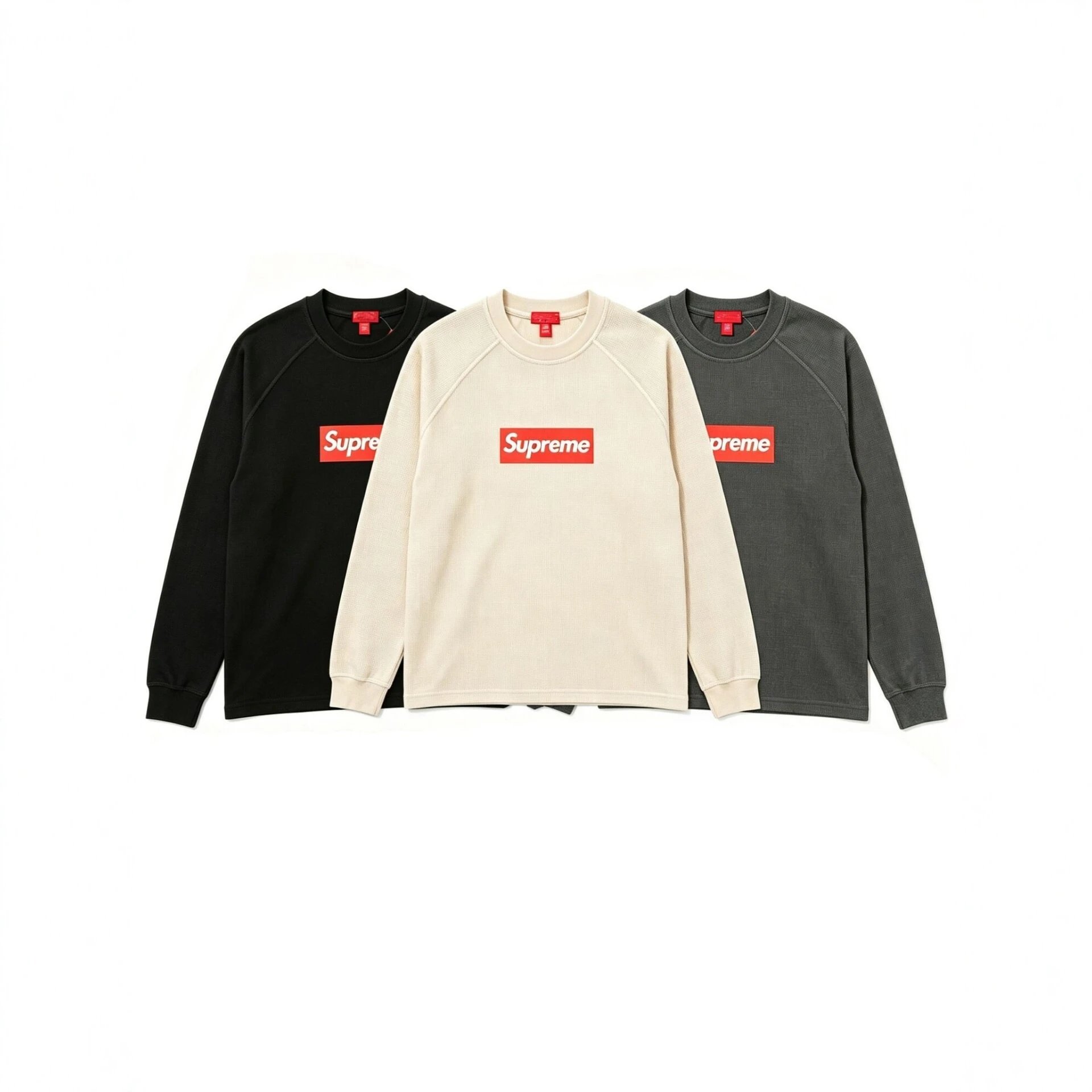 Supreme Box Logo Crewneck Black Casual Sweatshirt