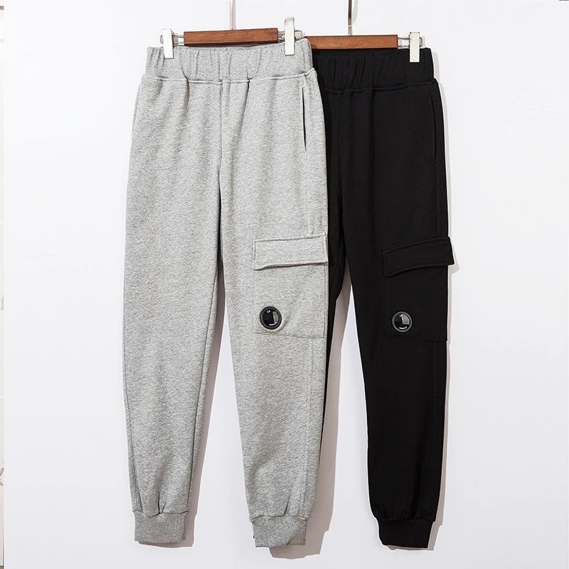 Casual Cargo Trousers Grey And Black Jogger Style