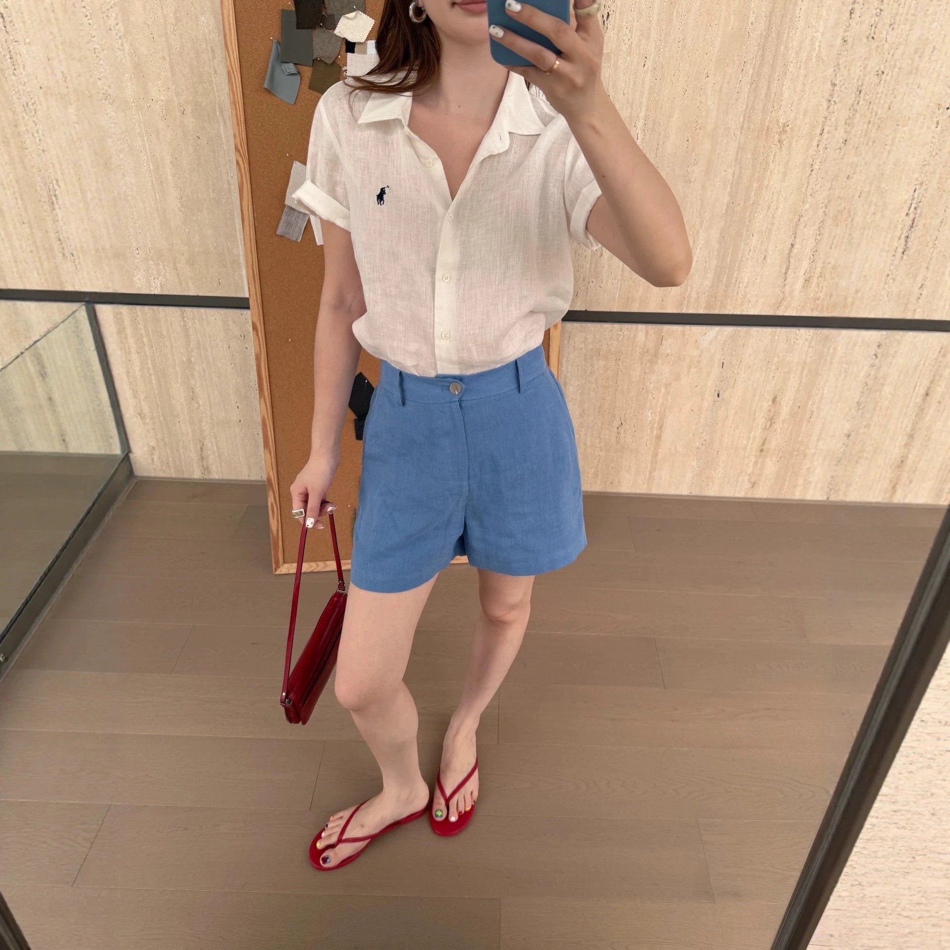 Ralph Lauren Linen White Casual Shirt