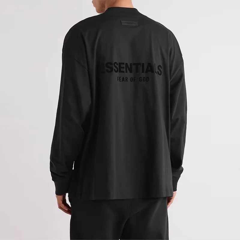 Fear Of God Essentials Black Long Sleeve T-Shirt