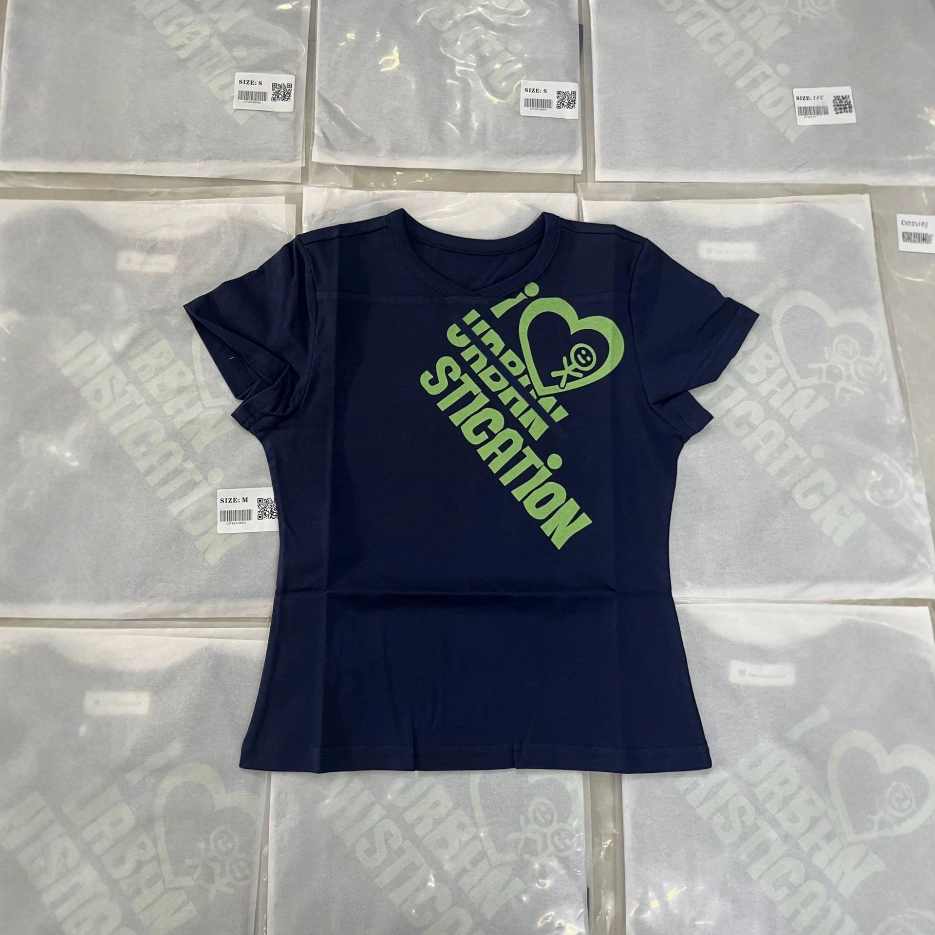 Urbanic Stication Navy Blue Graphic T-Shirt