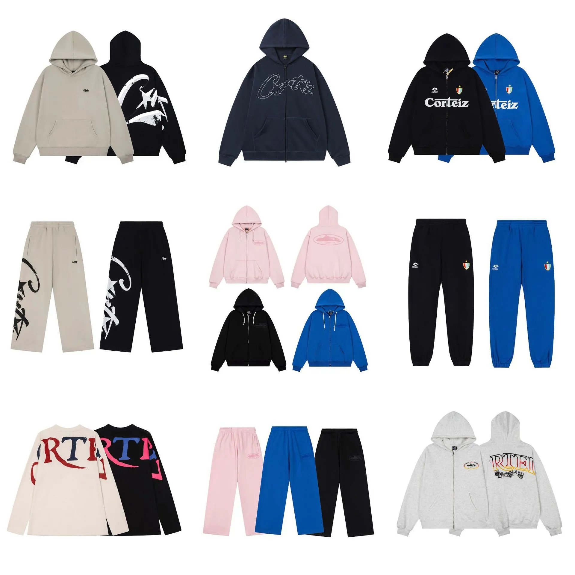 Corteiz Hoodie Black Casual Sweatshirt