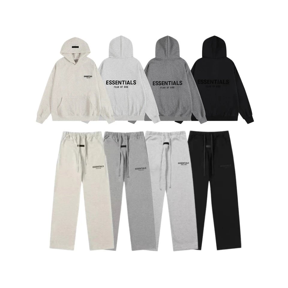 Essentials Hoodie Black Casual Sweatshirt