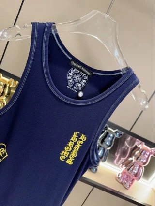 Cleto Reye Navy Blue Boxing Tank Top