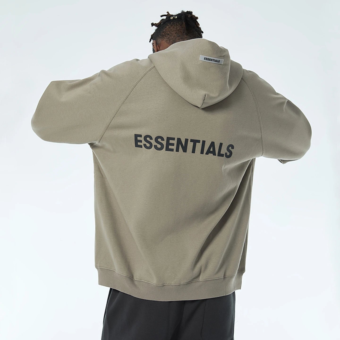 Essentials Hoodie Beige Casual Sweatshirt