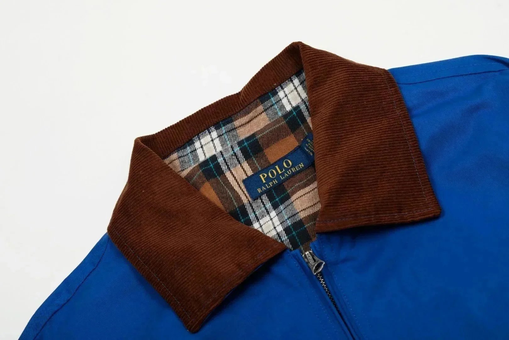 Ralph Lauren Polo Barn Jacket Off-White with Burgundy Collar Jacket - 7