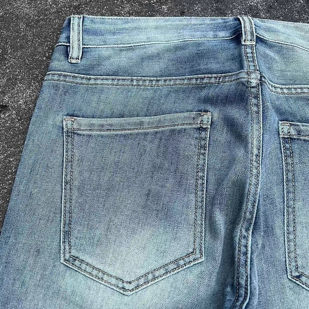 Design Straight Fit Light Wash Jeans product detail 5 in Litbuy spreadsheet finds