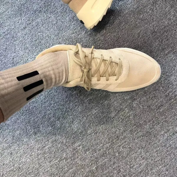 Off-White x Nike Socks Triple Stripe White Beige Black Yellow Gray Socks - 12