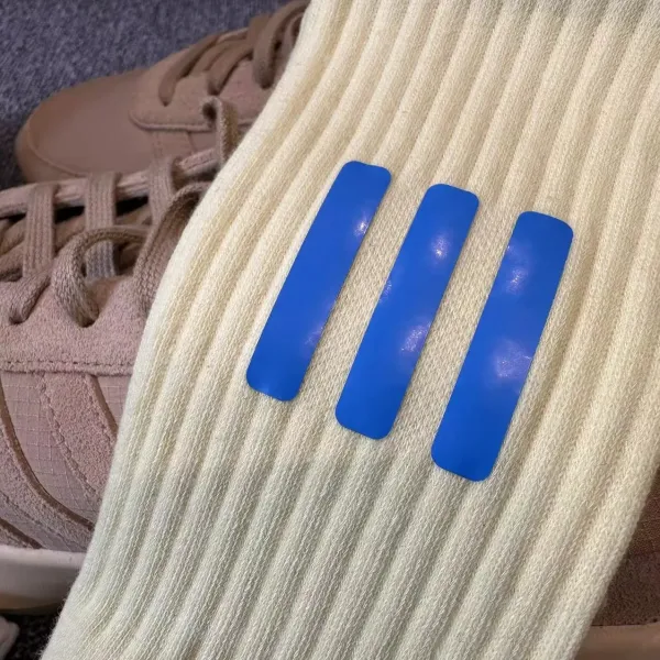 Off-White x Nike Socks Triple Stripe White Beige Black Yellow Gray Socks - 20