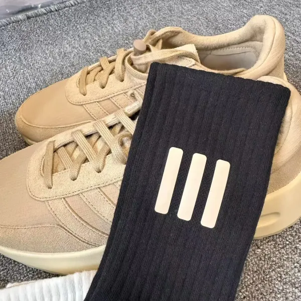 Off-White x Nike Socks Triple Stripe White Beige Black Yellow Gray Socks - 21