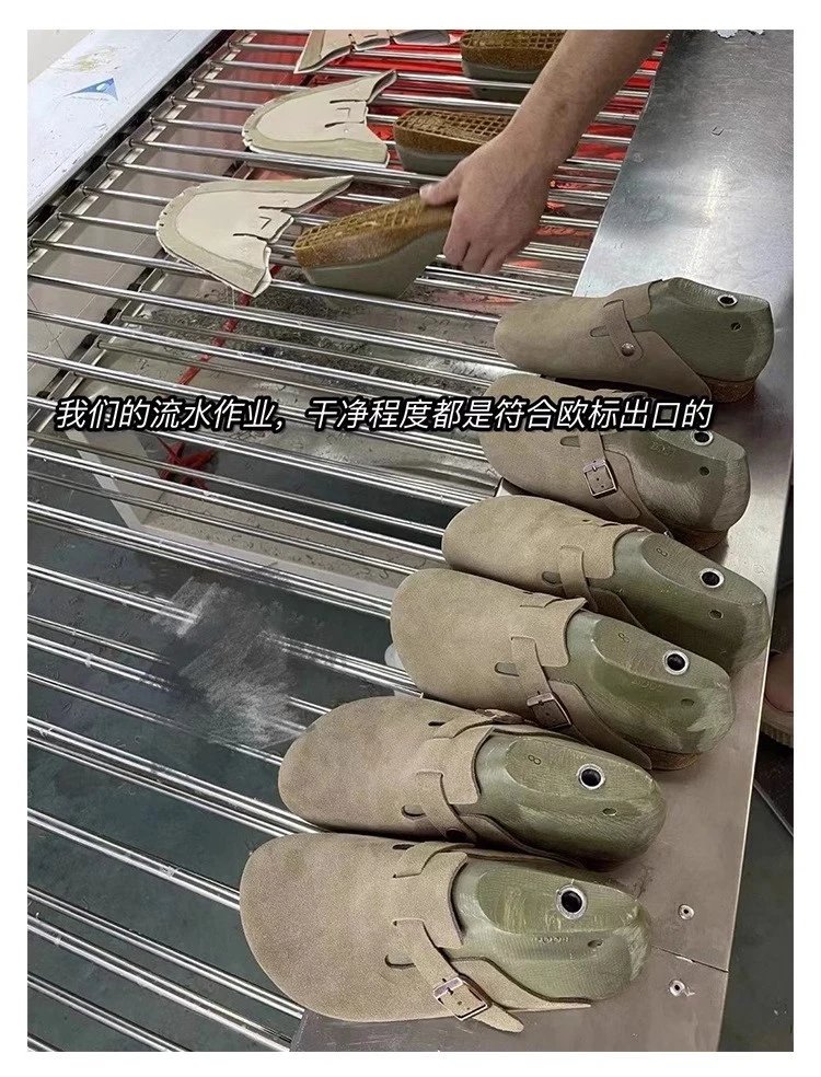 Birkenstock Boston Black Suede Clog Shoes - 17