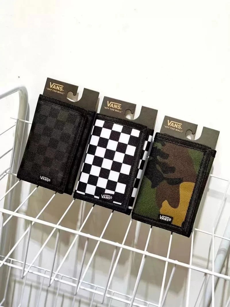 Checkerboard Canvas Wallet photo 7