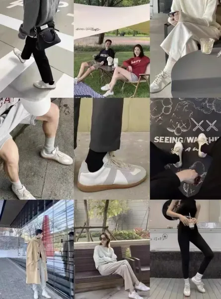 Maison Margiela Replica Sneakers Silver Gray Suede Sneakers - 3