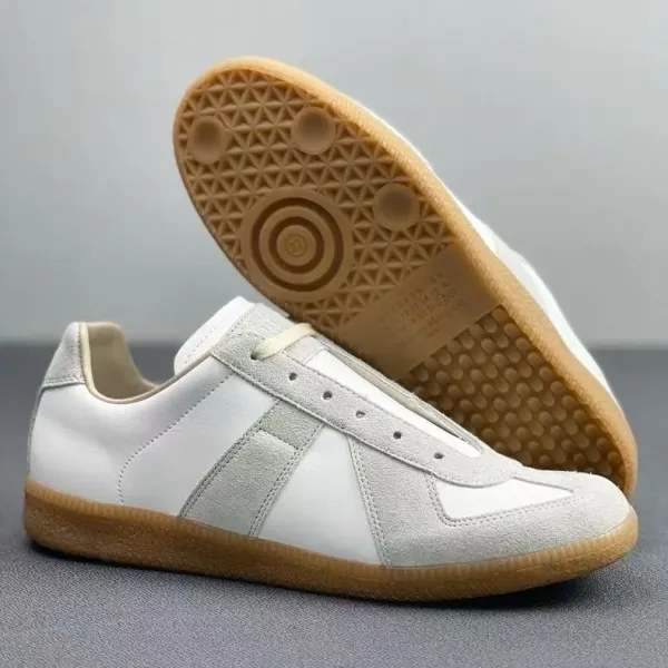 Maison Margiela Replica Sneakers Silver Gray Suede Sneakers - 7