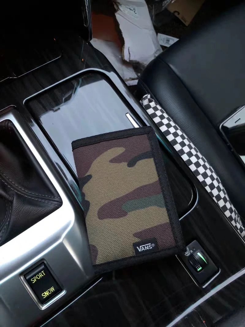 Checkerboard Canvas Wallet photo 4