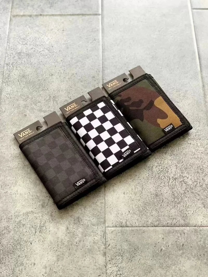Checkerboard Canvas Wallet photo 8