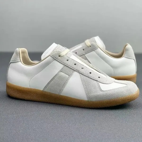 Maison Margiela Replica Sneakers Silver Gray Suede Sneakers - 6