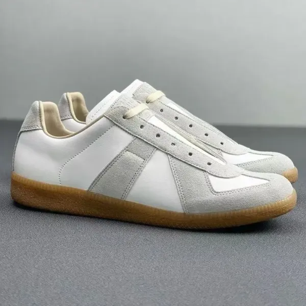 Maison Margiela Replica Sneakers Silver Gray Suede Sneakers - 9