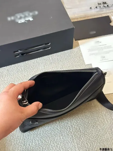 Coach Tabby Crossbody Bag Black Signature Coated Canvas Crossbody Bag - 8