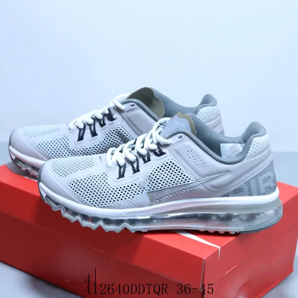 Nike Air Max 2013 White/Gray Running Shoes - 1