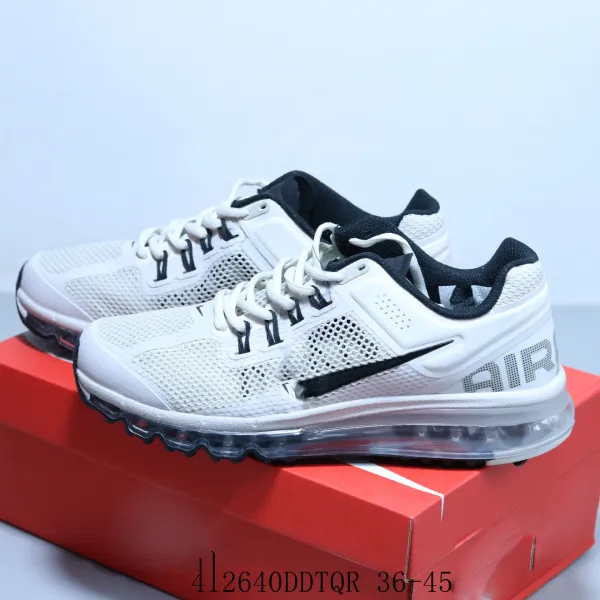 Nike Air Max +2013 White/Black Running Shoes - 1