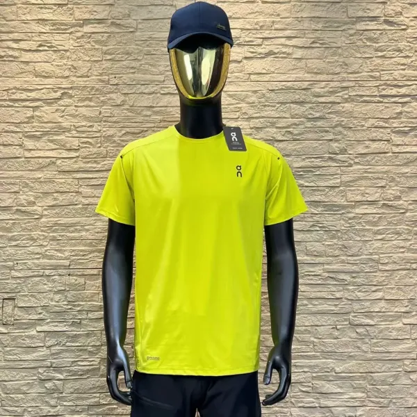 On Running Performance T-Shirt Blue Activewear - 7