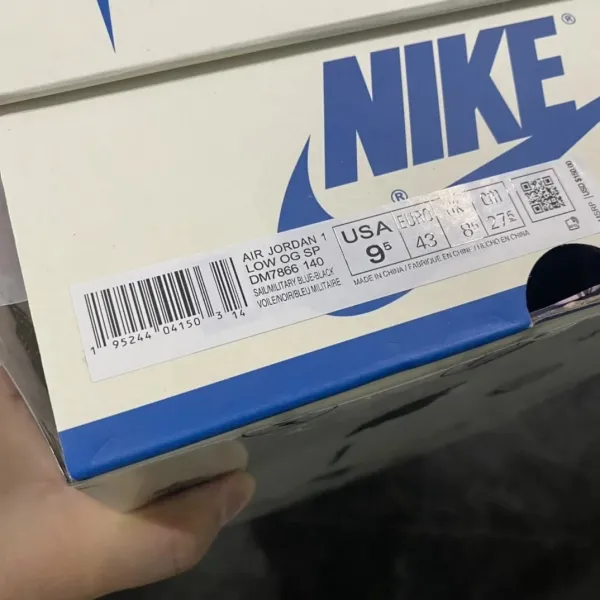 Nike x Travis Scott Air Jordan 1 Low OG 'Black' Sneakers - 9