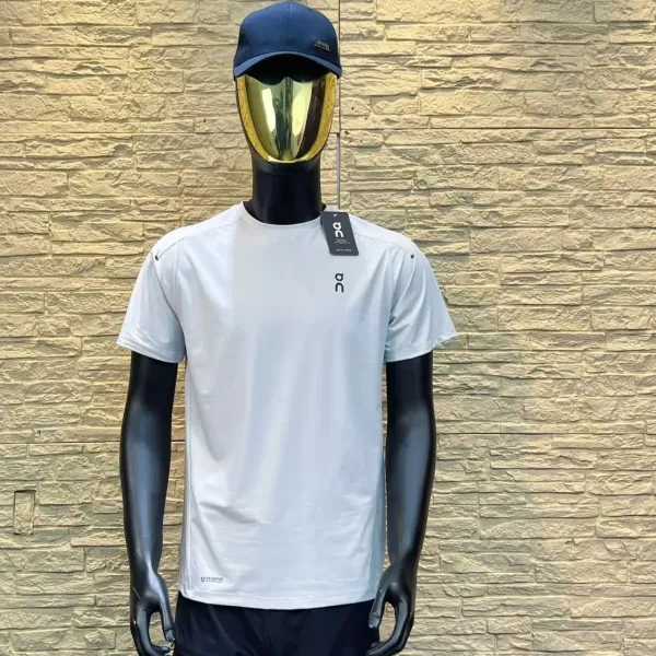 On Running Performance T-Shirt Blue Activewear - 12