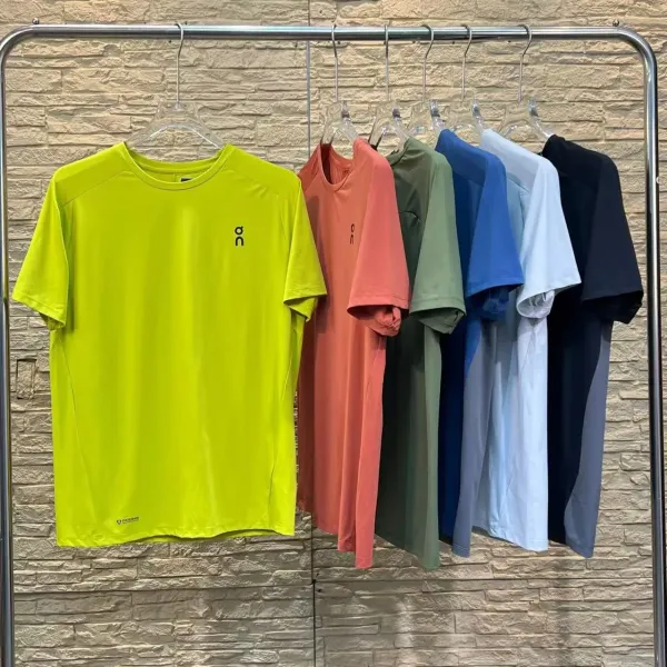 On Running Performance T-Shirt Blue Activewear - 13