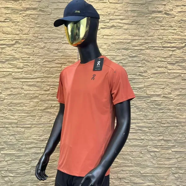 On Running Performance T-Shirt Blue Activewear - 9