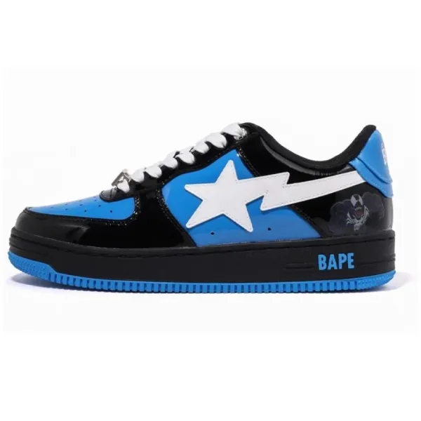 A Bathing Ape x Marvel BAPE Sta Venom Blue Black Sneakers - 1