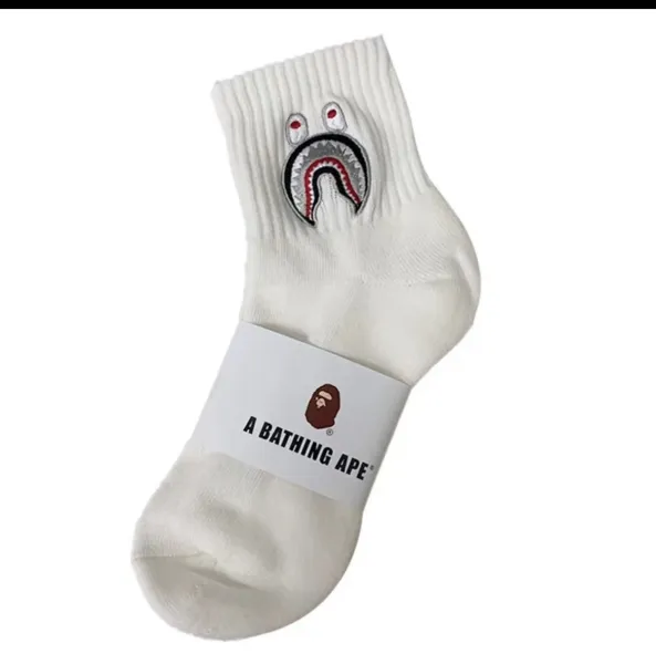 A Bathing Ape Pink Camo Ape Head Socks - 16