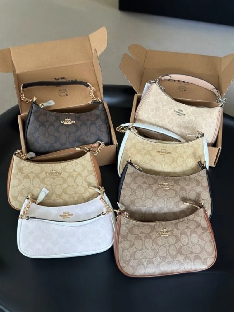 C Kou Family's new old flower armpit bag, women's high-end sense, one shoulder crossbody bag, versatile dumpling bag, fashionable retro small bag