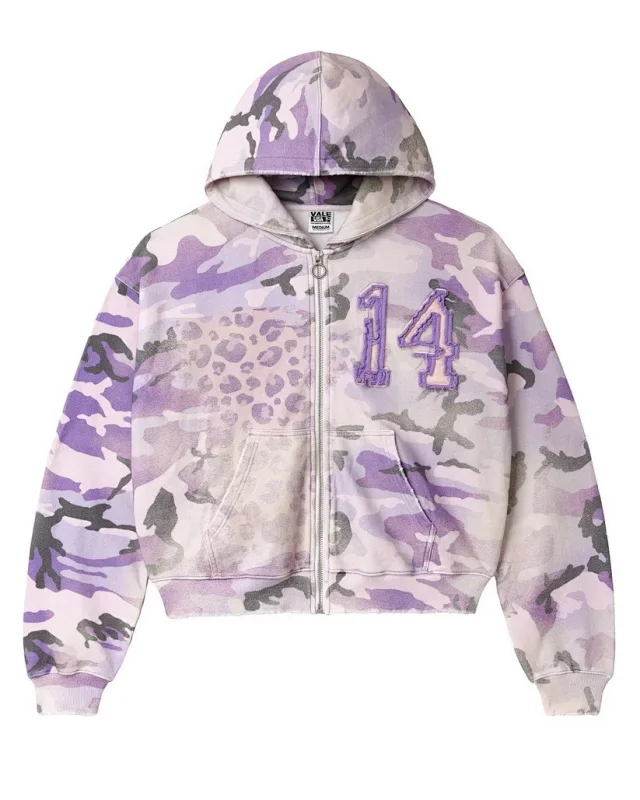 Valley Dreams Hoodies & Sweatshirts Zip-Up Hooded Sweatshirt with Embroidered Graphic and Rhinestone Details product detail image 12