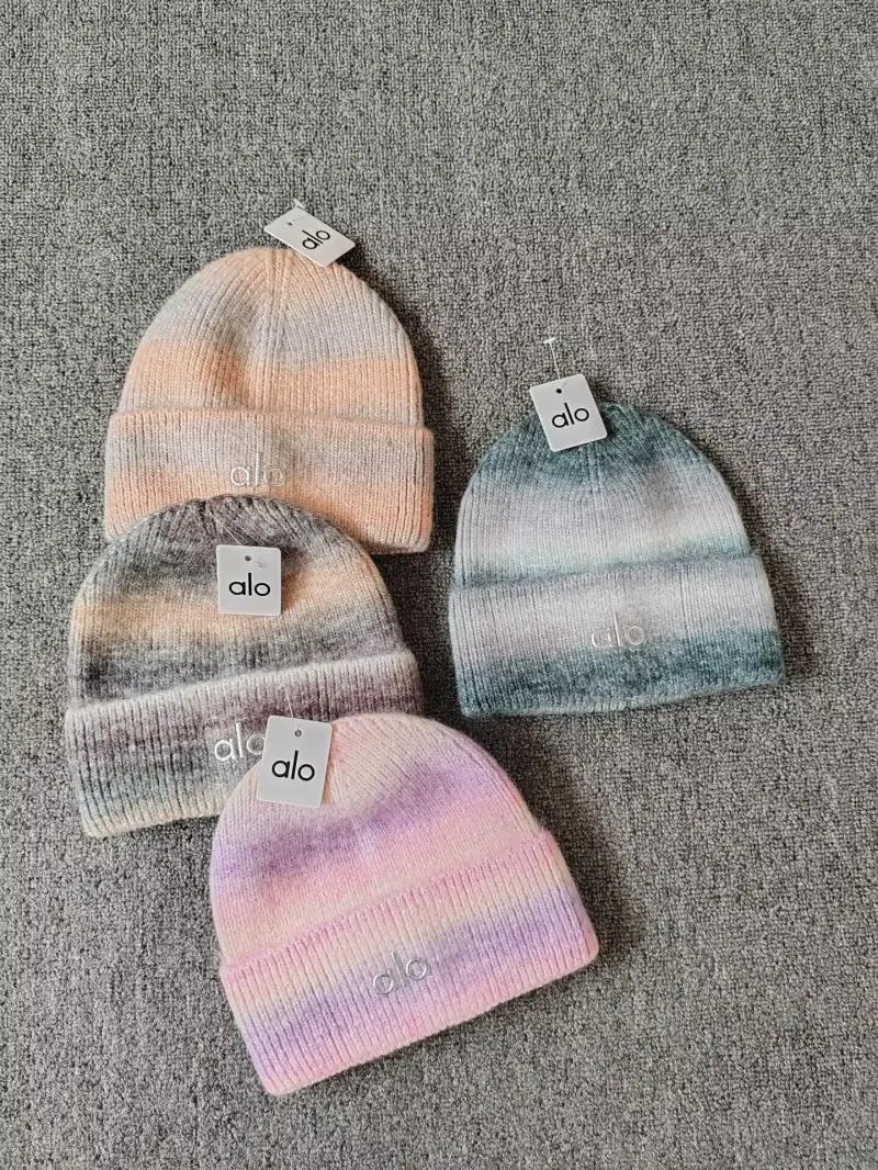 Alo Yoga Tie-Dye Beanie Pink Purple Multicolor - 8