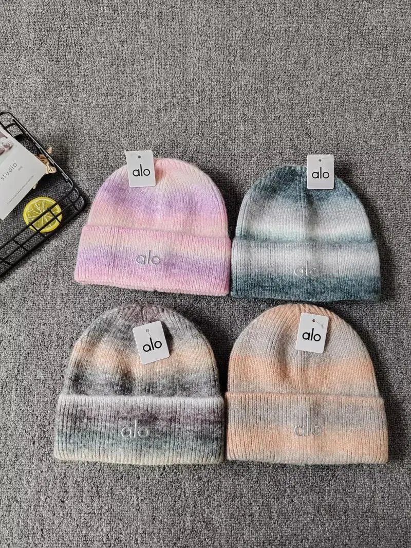 Alo Yoga Tie-Dye Beanie Pink Purple Multicolor - 9