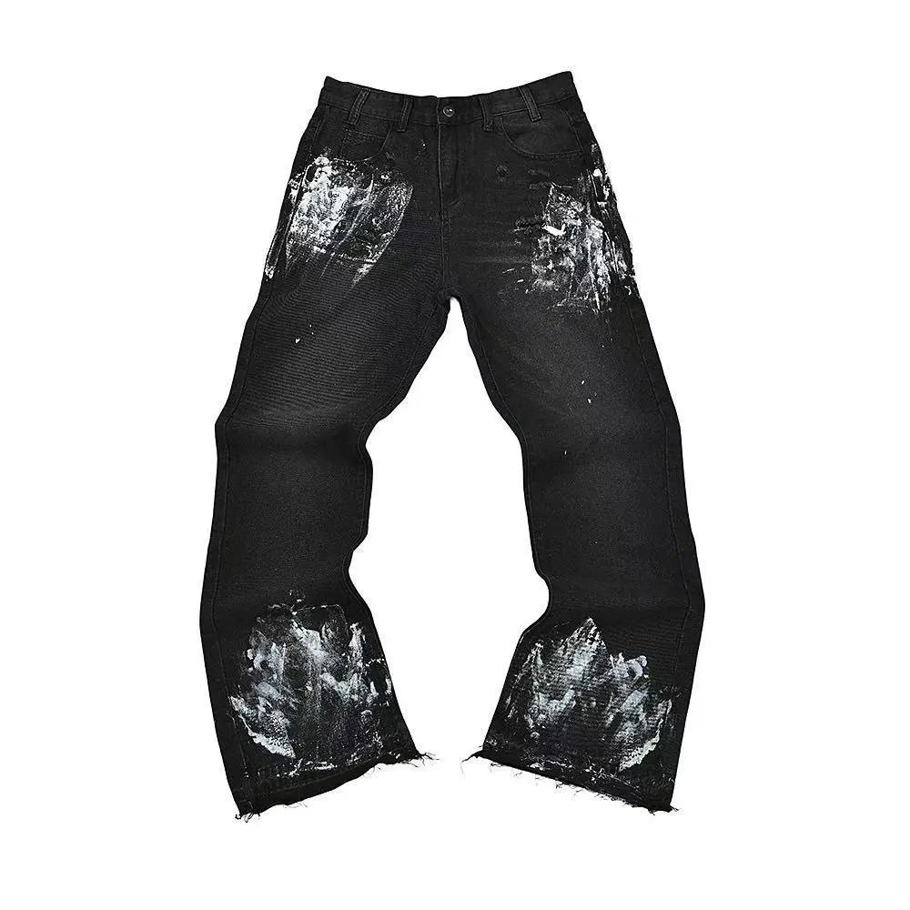 Gucci GG-Embroidered Distressed Denim Jeans - 30