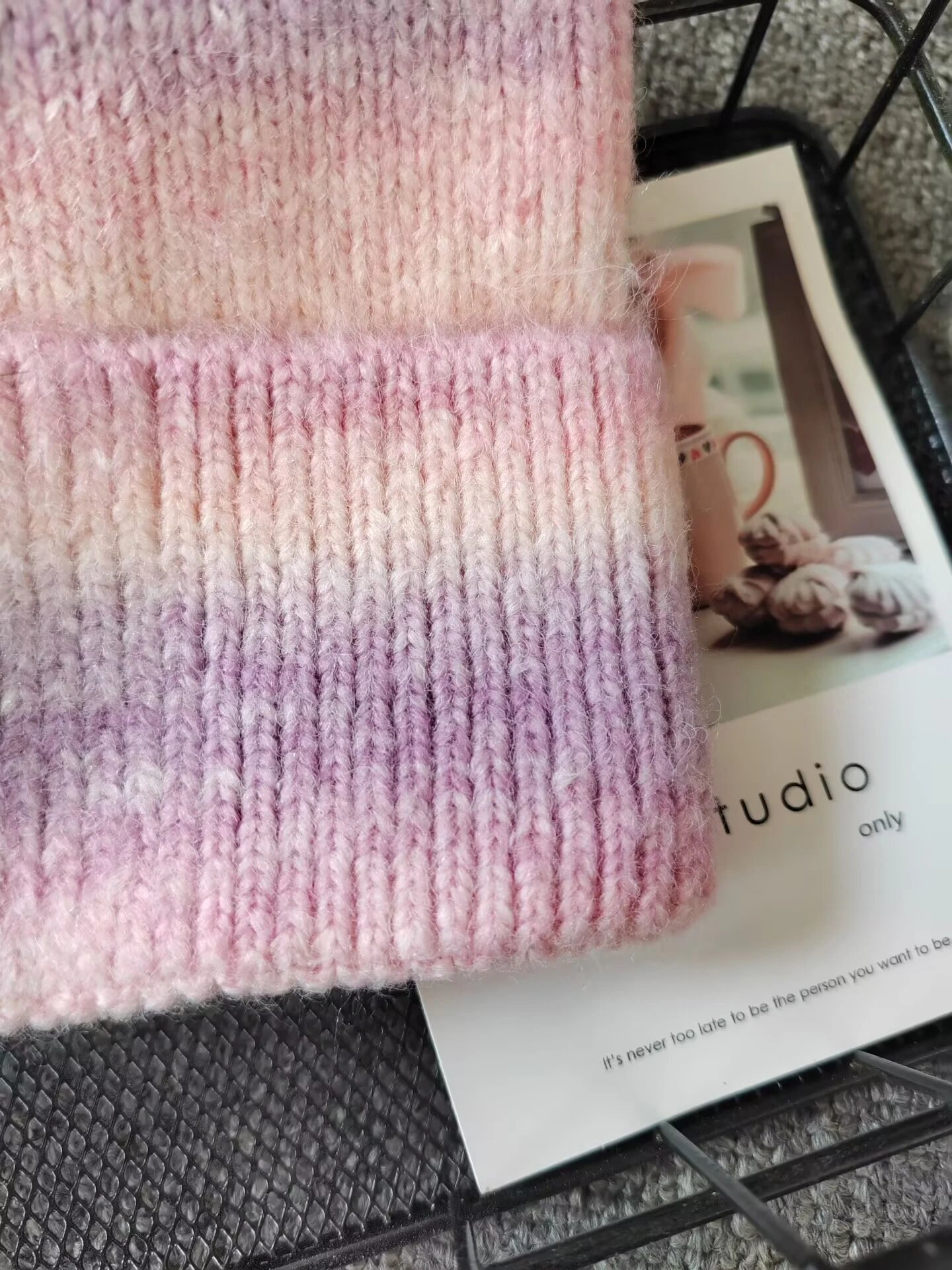 Alo Yoga Tie-Dye Beanie Pink Purple Multicolor - 10