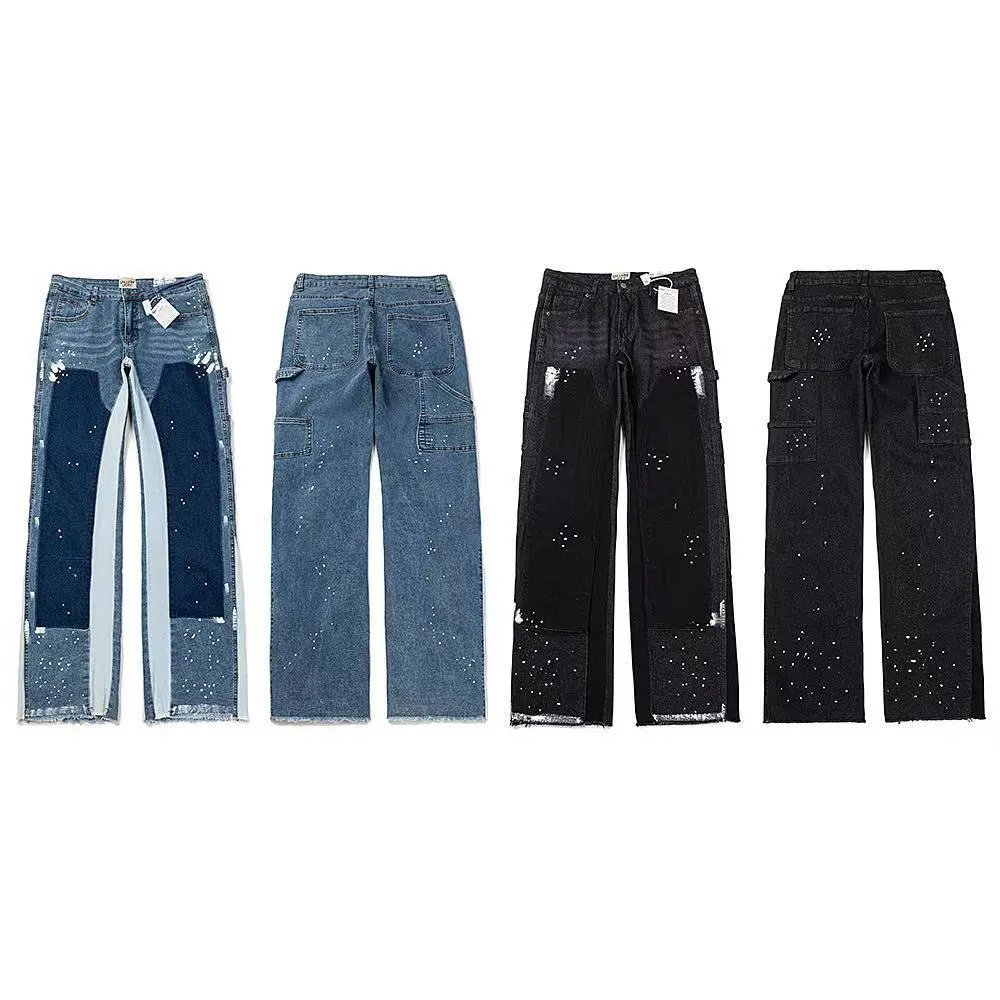 Gucci GG-Embroidered Distressed Denim Jeans - 9
