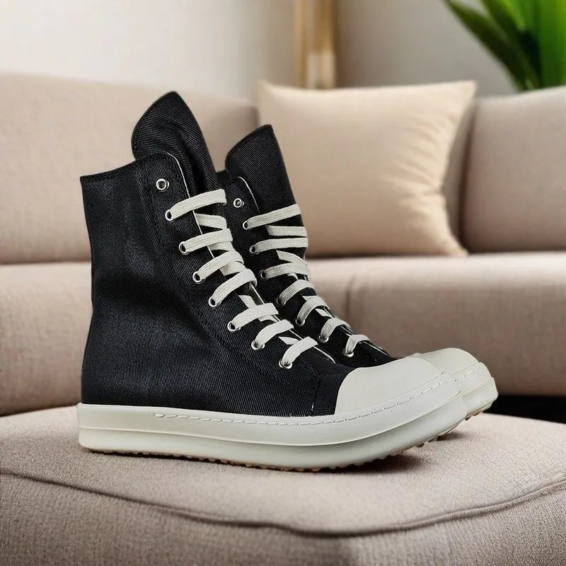Off-White Industrial High-Top Canvas Boots Beige Sneakers - 6