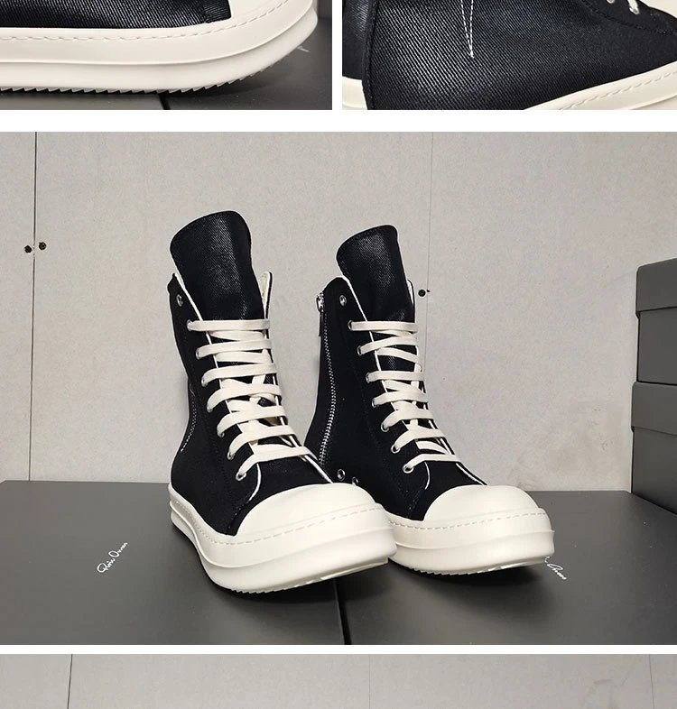 Off-White Industrial High-Top Canvas Boots Beige Sneakers - 9